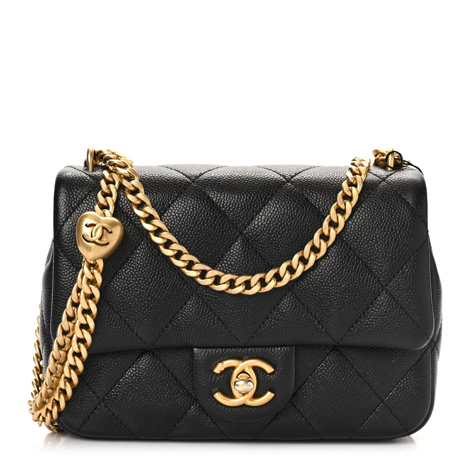 Chanel Caviar Quilted Mini Sweetheart Flap Black 1 of 10