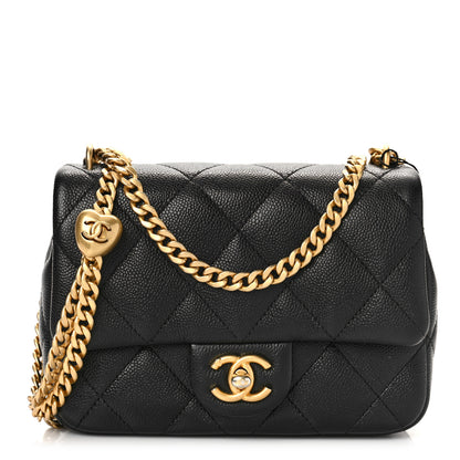 Chanel Caviar Quilted Mini Sweetheart Flap Black 1 of 10