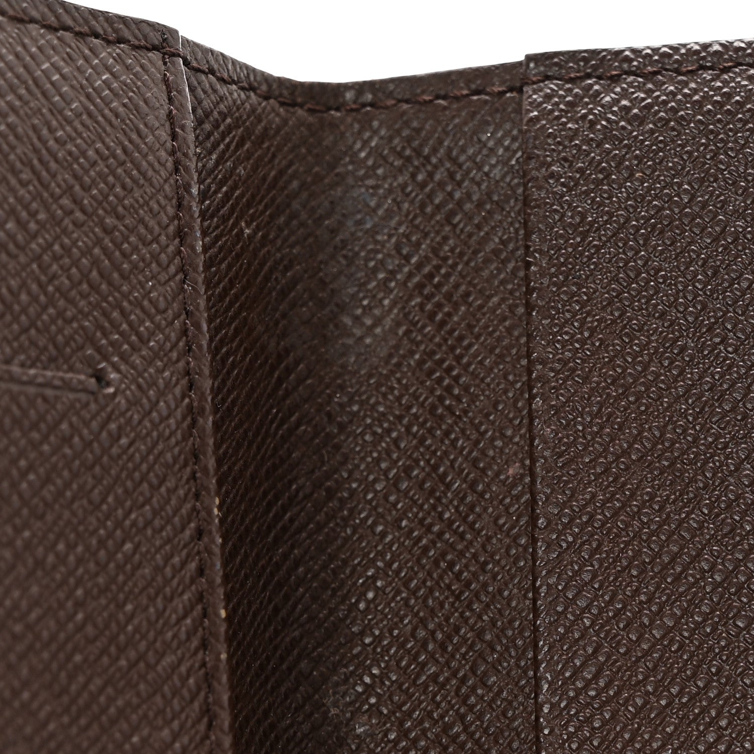 Louis Vuitton Damier Ebene Checkbook Cover Wallet 10 of 13