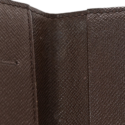 Louis Vuitton Damier Ebene Checkbook Cover Wallet 10 of 13