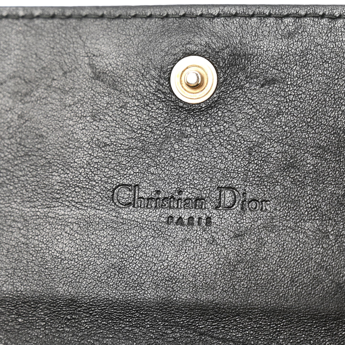 Lambskin Cannage Rendez-vous Chain Wallet Black