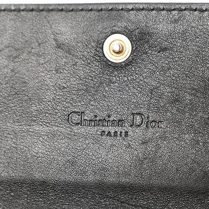 Christian Dior Lambskin Cannage Rendez-vous Chain Wallet Black 5 of 13