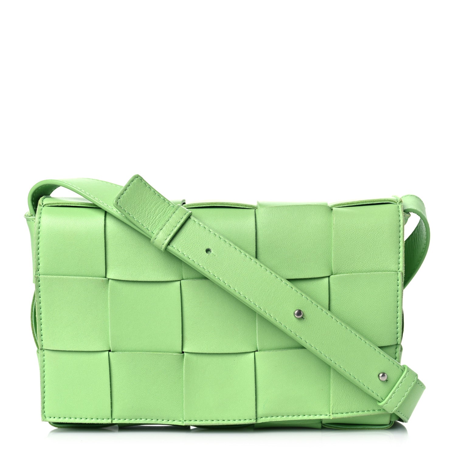 Bottega Veneta Nappa Maxi Intreccio Cassette Bag Pistachio 1 of 8