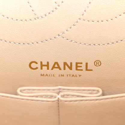 Chanel Patent Distressed Calfskin Quilted 2.55 Reissue 225 Flap Beige 6 of 14