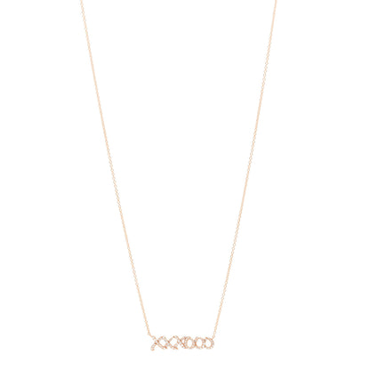 Tiffany 18K Rose Gold Diamond Paloma Picasso Love and Kisses Pendant Necklace 1 of 5
