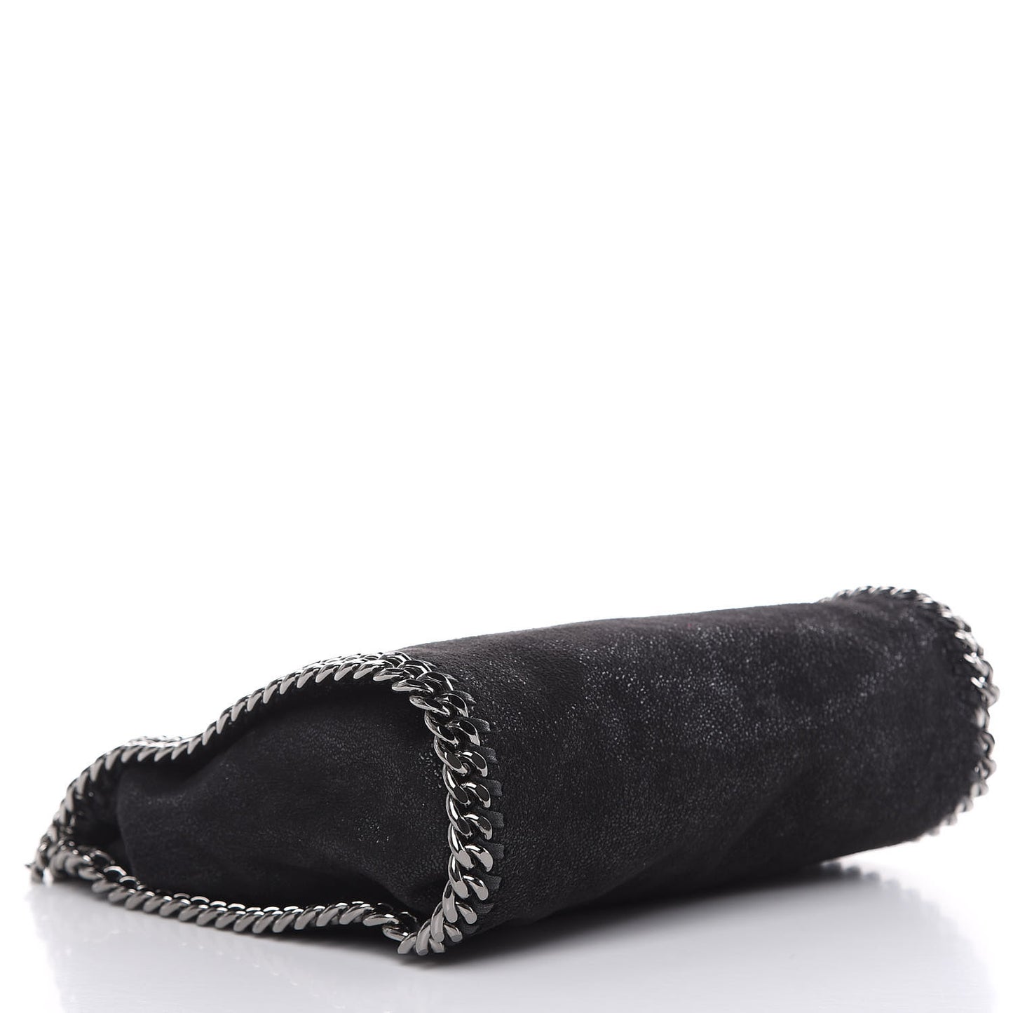 Shaggy Deer Mini Falabella Fold Over Tote Black