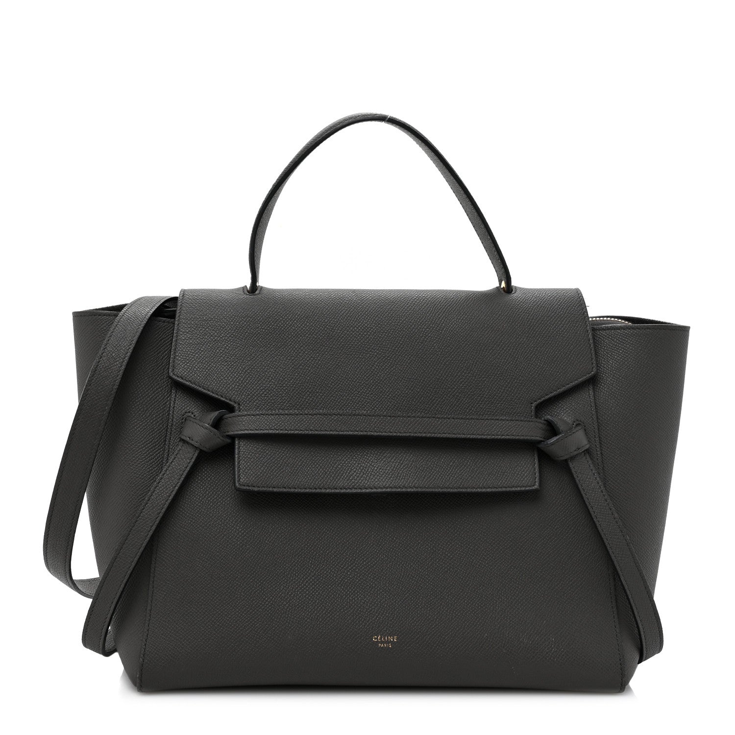 Celine Grained Calfskin Mini Belt Bag Grey 1 of 14