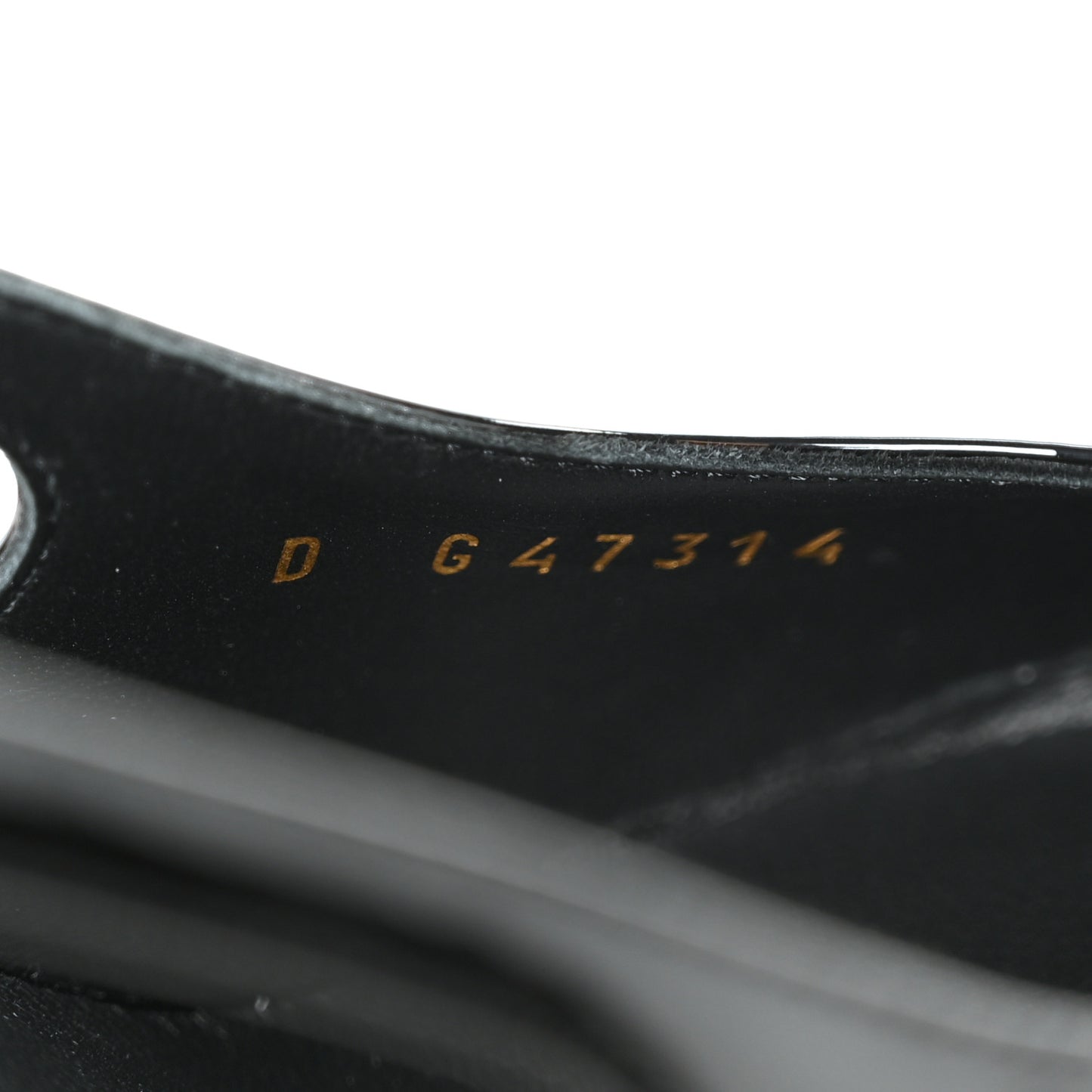 Patent Calfskin Slingback CC Cutout Pumps 38 Black