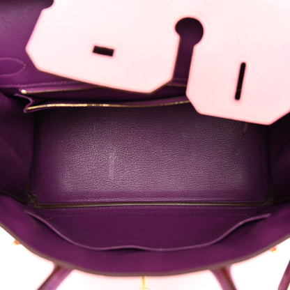 Hermes Epsom Horseshoe Birkin 30 Rose Confetti Anemone 5 of 12