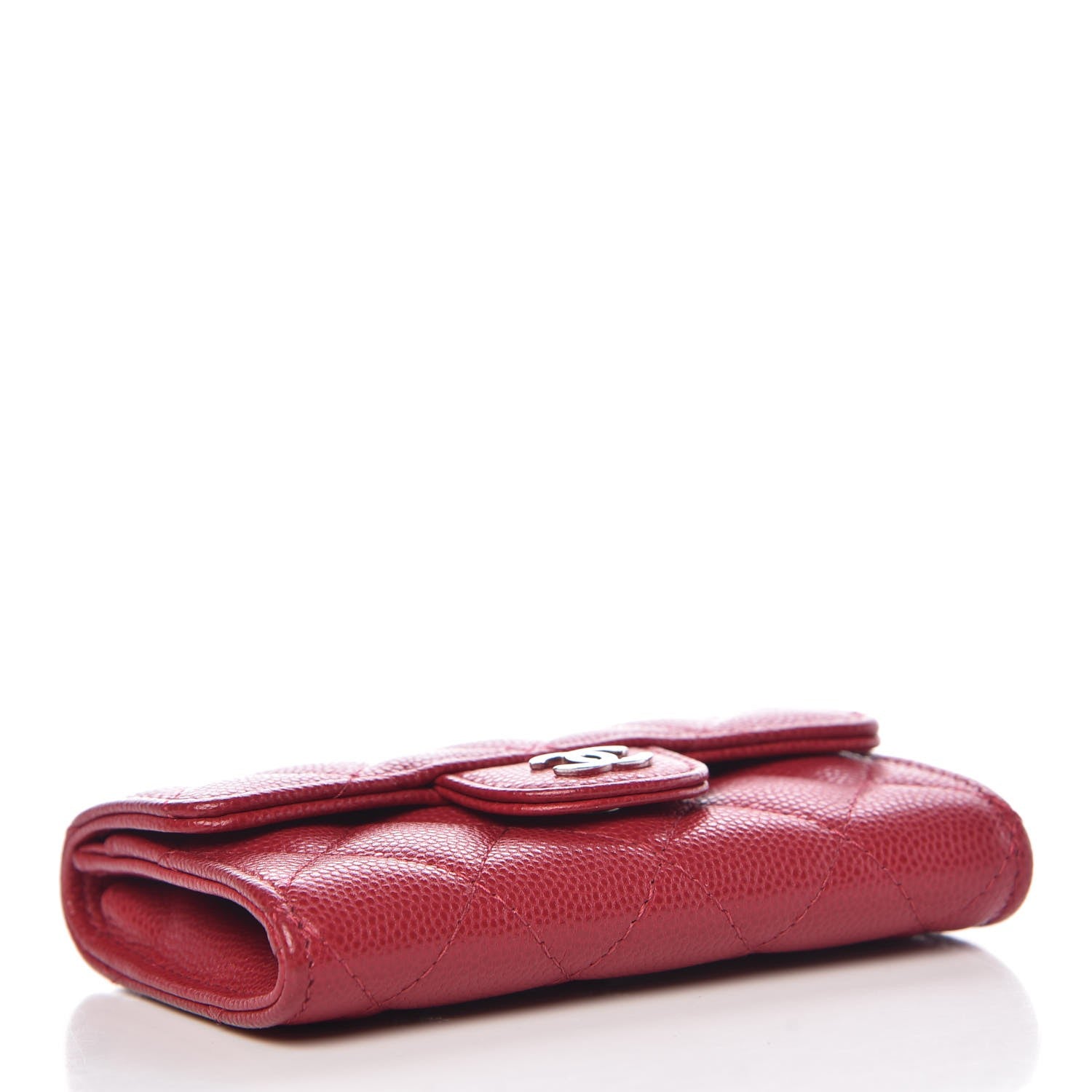 Chanel Caviar Quilted Flap Card Holder Pink 4 of 9