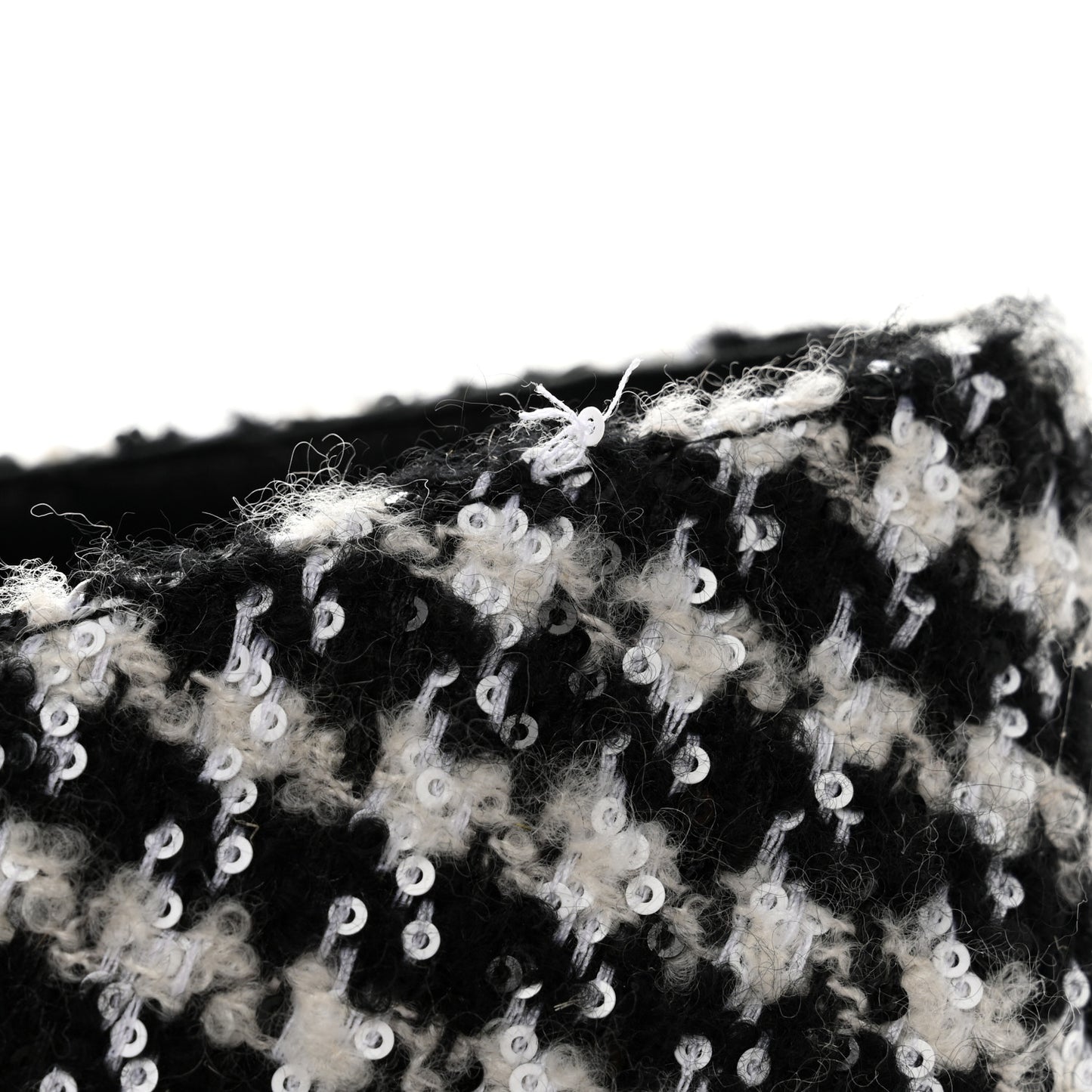 Tweed Lambskin CC Espadrilles 39 White Black