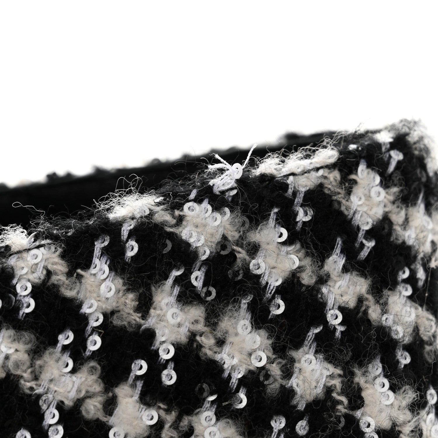 Chanel Tweed Lambskin CC Espadrilles 39 White Black 10 of 10