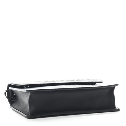 Burberry Calfskin Graphic Printed Oscar Crossbody Bag Black 4 of 9