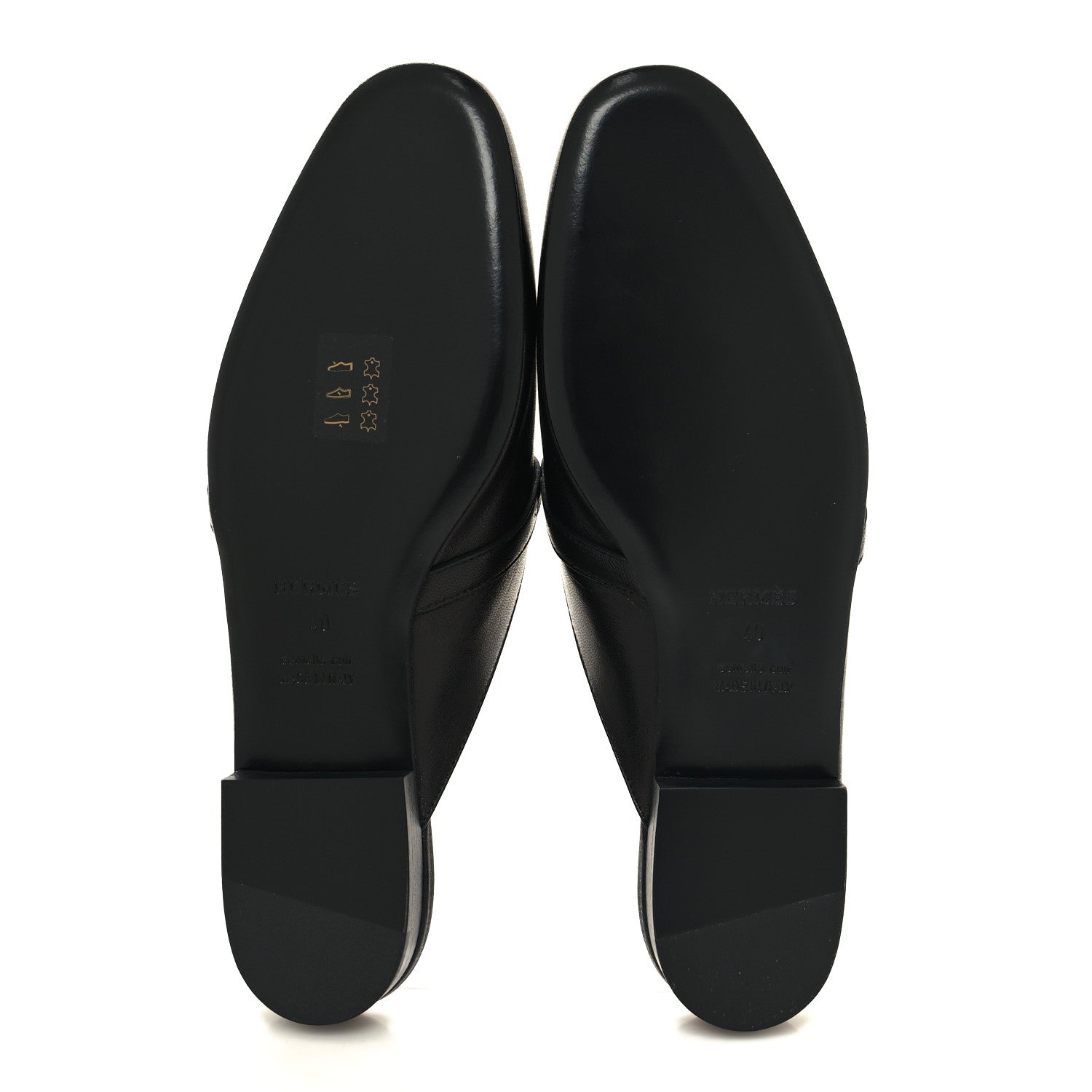 Hermes Goatskin Oz Mules 40 Black 5 of 9