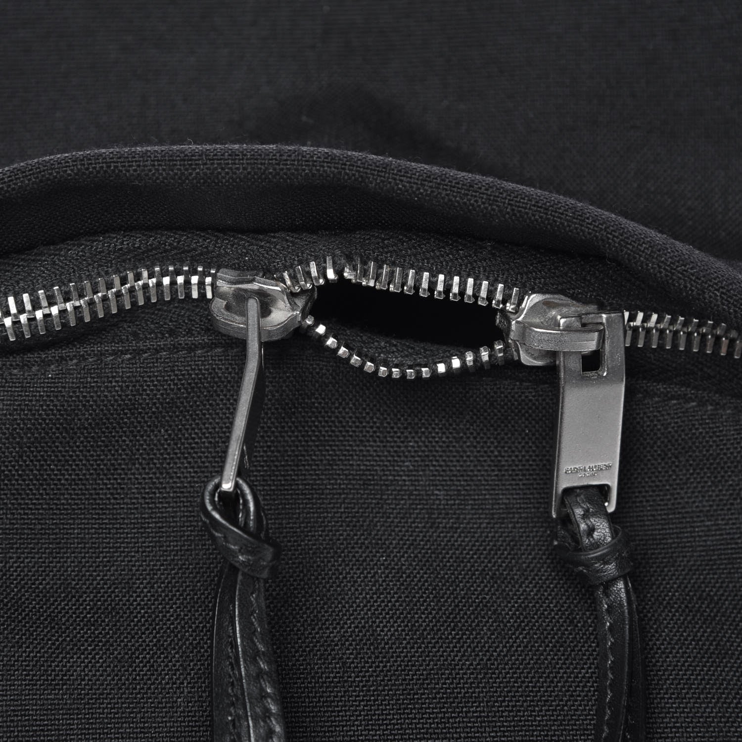 Saint Laurent Canvas Stars Print Hunting Backpack Black Silver 7 of 10