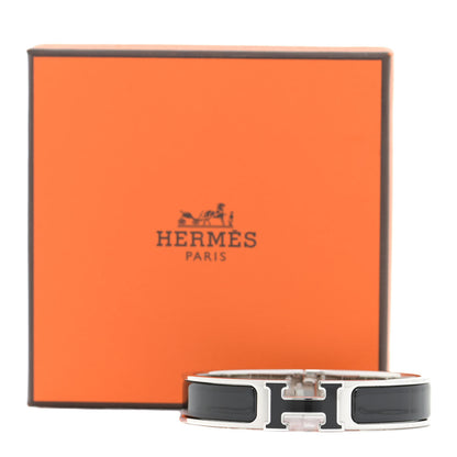 Hermes Enamel Narrow Clic Clac H Bracelet PM Black 6 of 6