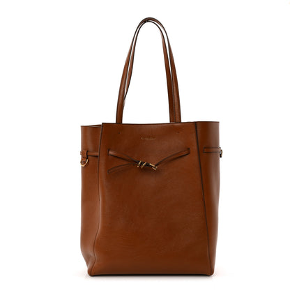 Givenchy Tumbled Buffalo Voyou Medium North South Tote Soft Tan 1 of 9