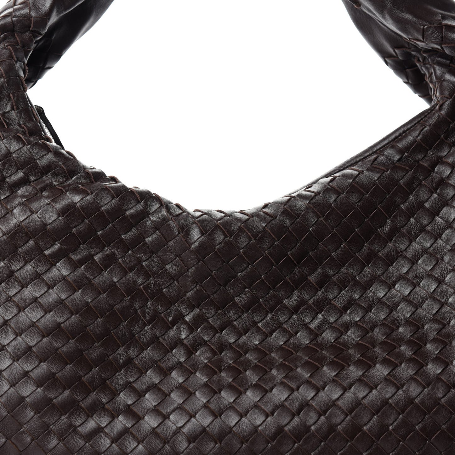 Nappa Intrecciato Large Belly Veneta Hobo Ebano