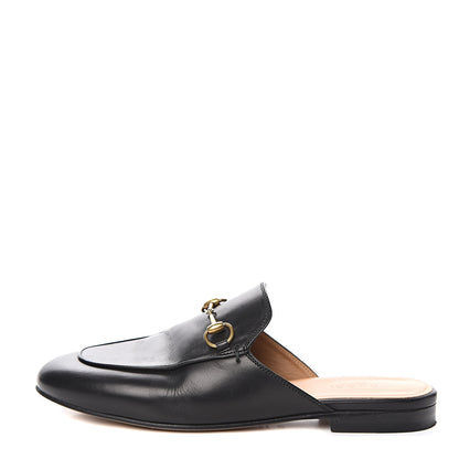 Gucci Calfskin Womens Princetown Slippers 38 Black 1 of 9