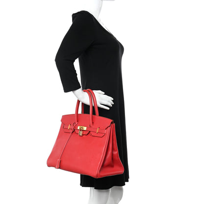 Hermes Gulliver Birkin 35 Rouge Vif 2 of 16