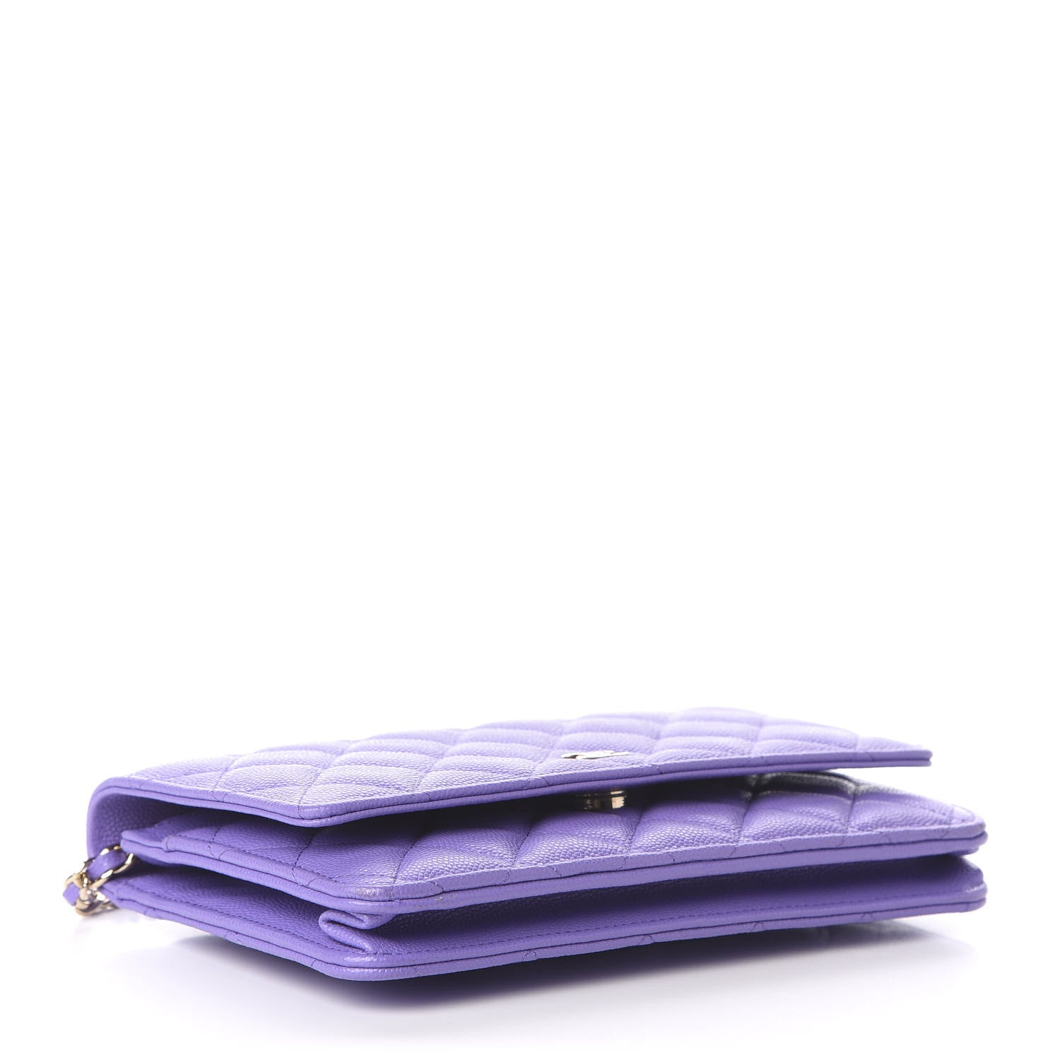Chanel Caviar Quilted Wallet On Chain WOC Purple 4 of 12