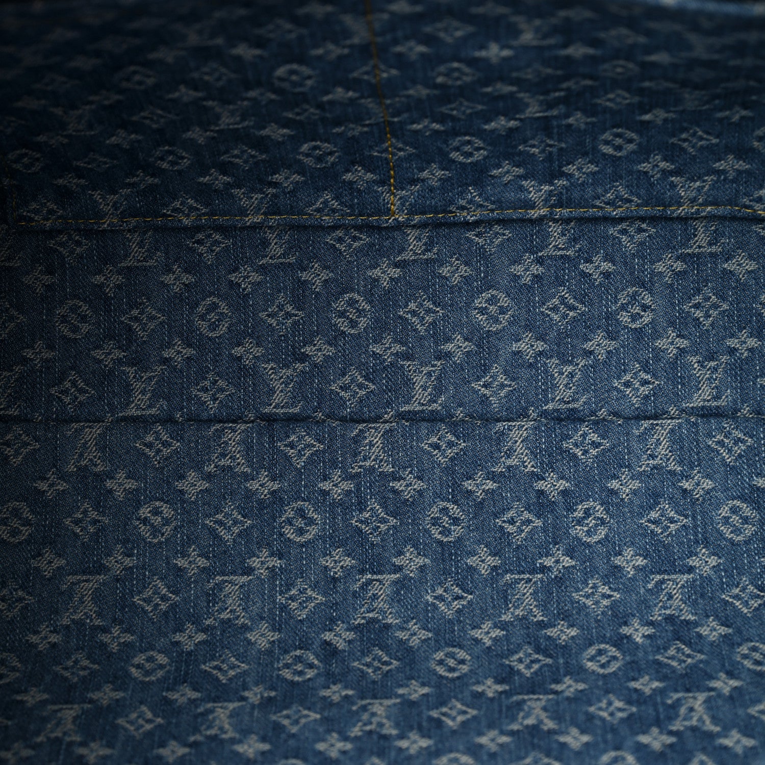 Louis Vuitton LOUIS VUITTON Monogram Denim CarryAll MM Blue 6 of 11