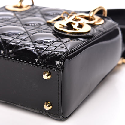 Christian Dior Patent Cannage Mini Lady Dior Black 8 of 11