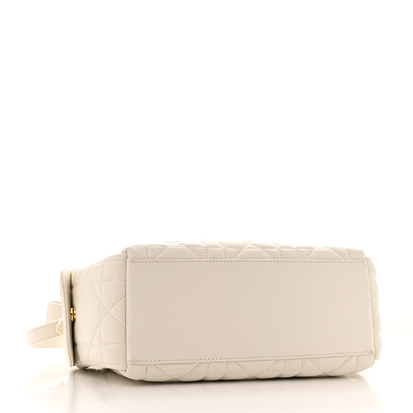 Lambskin Macrocannage Medium D-Dream Bag Latte