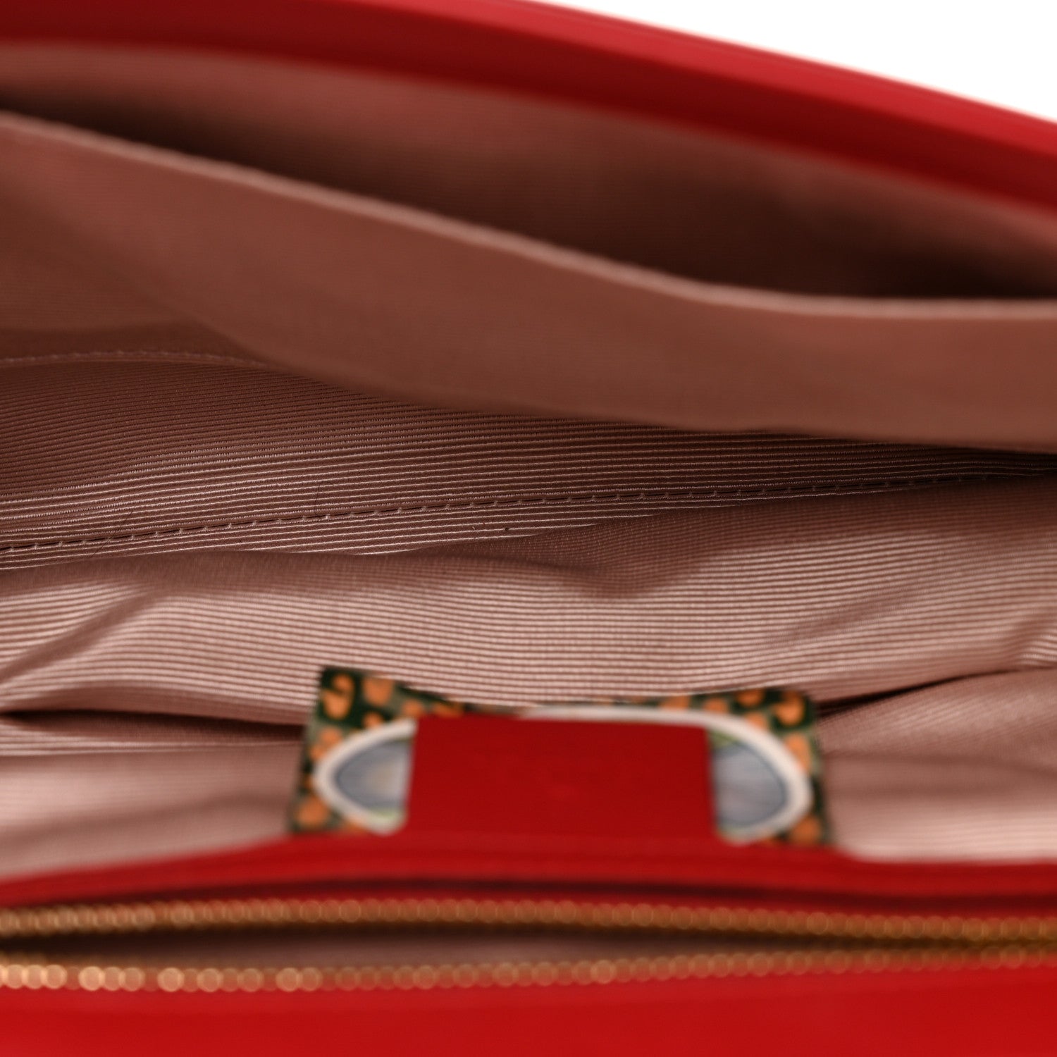 Gucci Vitello Palmellato Lux Crystal Medium Rajah Shoulder Bag Hibiscus Red Multicolor 5 of 14