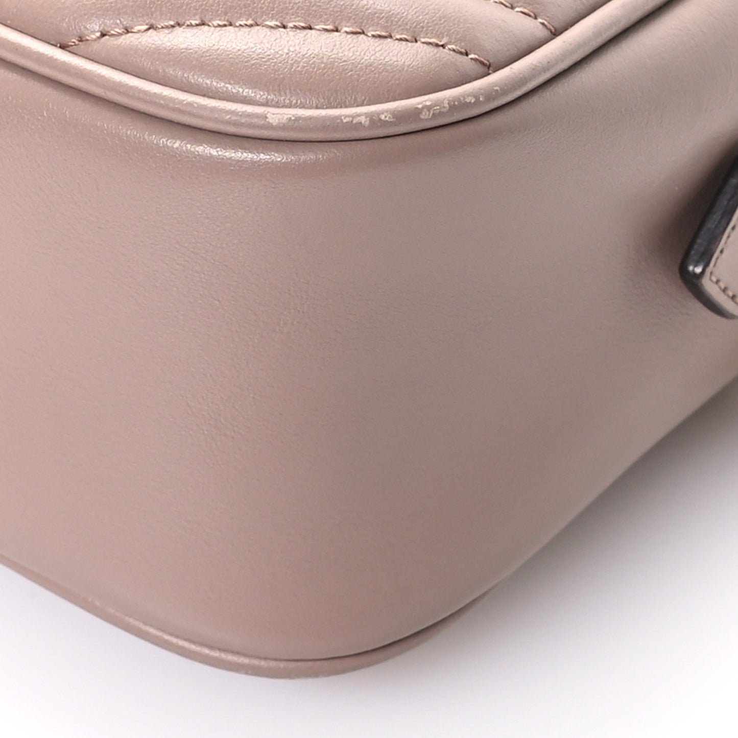 Calfskin Matelasse Small GG Marmont Chain Shoulder Bag Porcelain Rose
