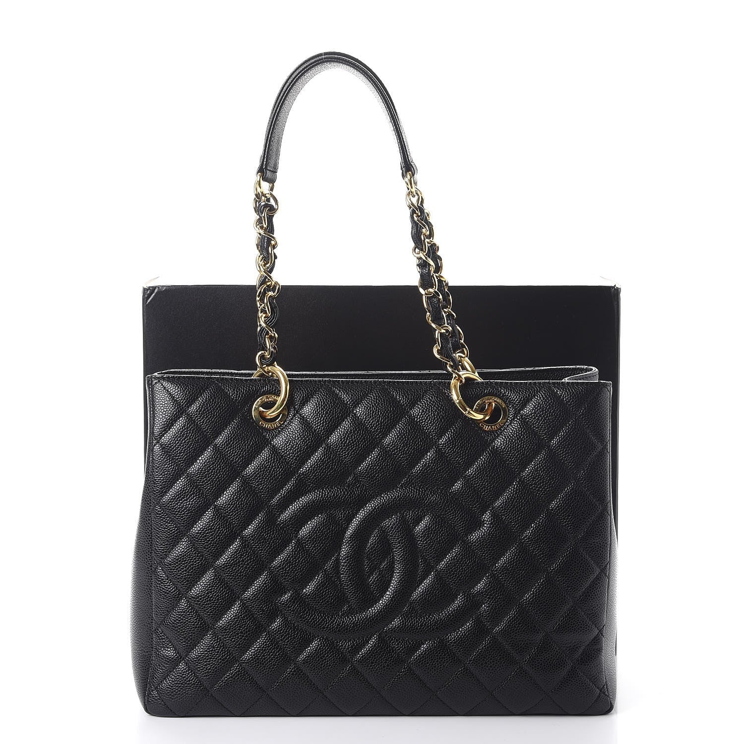 Chanel Caviar Quilted Grand Shopping Tote GST Black 9 of 9
