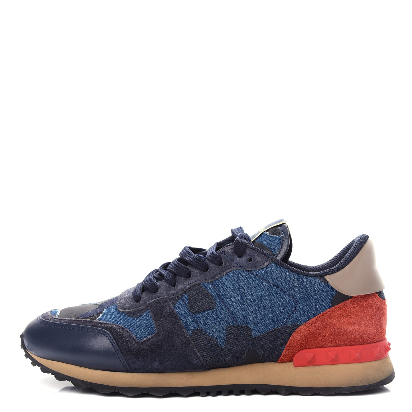 Denim Suede Camouflage Mens Rockrunner Sneakers 43 Blue Multicolor