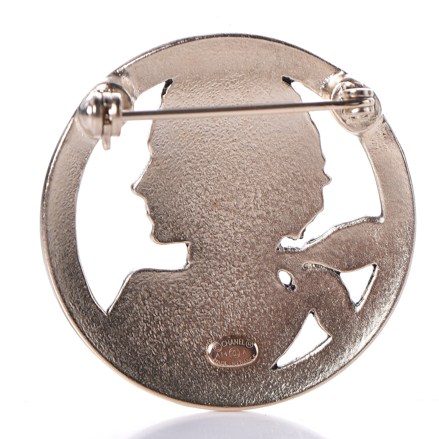 Chanel Coco Profile Brooch Gold 3 of 5