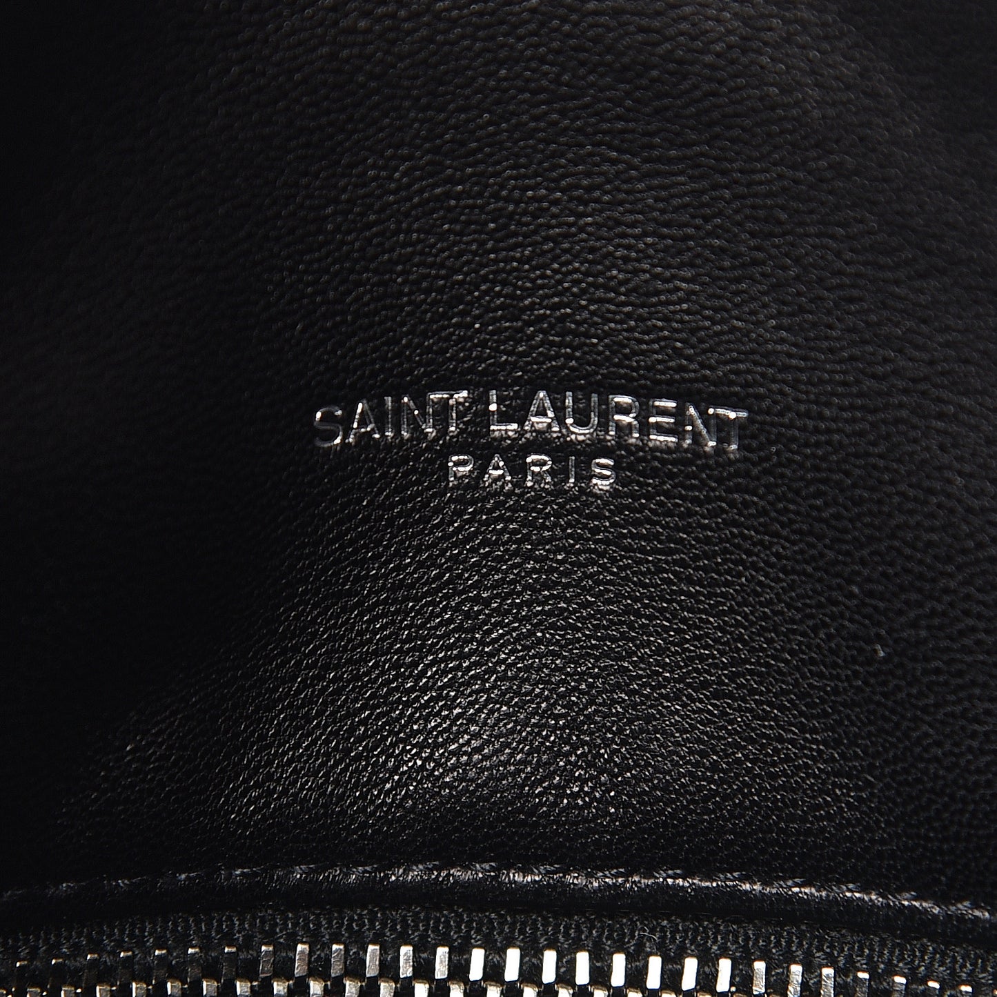 Lambskin Quilted Small Loulou Puffer Monogram Chain Satchel Black