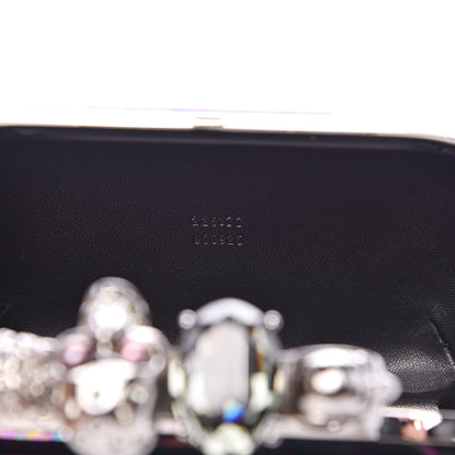 Alexander McQueen Patent Skull Knuckle Oil Slick Duster Box Clutch Multicolor 7 of 11