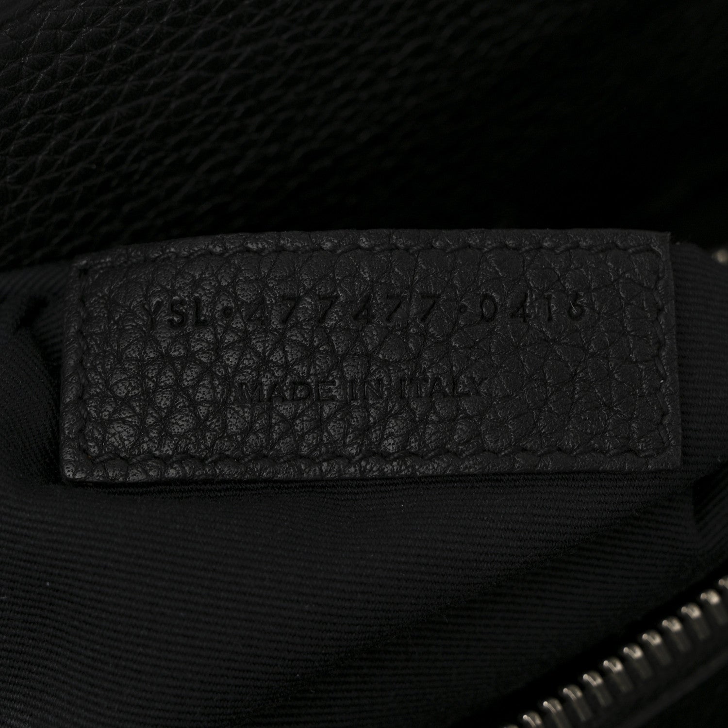 Saint Laurent Grained Calfskin Baby Sac De Jour Souple Black 7 of 10