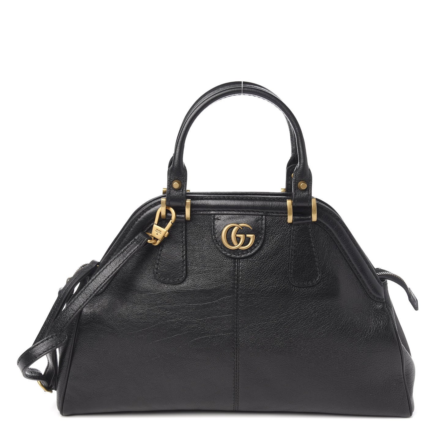 Calfskin Medium Re(Belle) Top Handle Bag Black