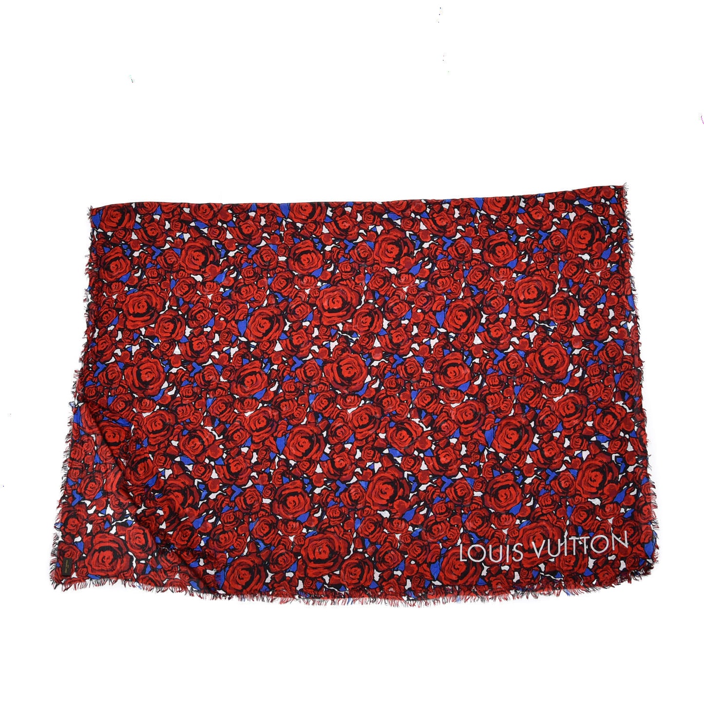 Modal Silk Rock'n'Roses Stole Red