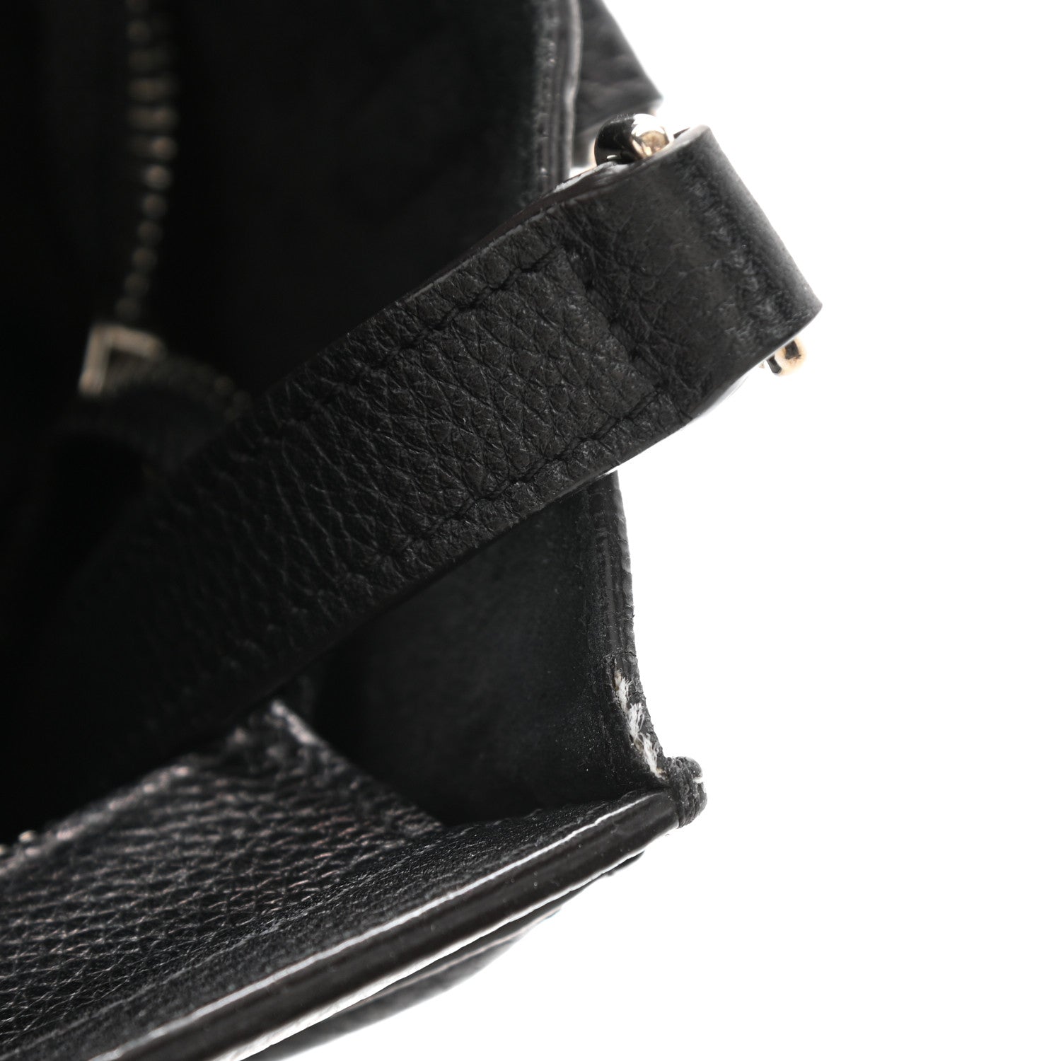 Celine Drummed Calfskin Nano Luggage Black 9 of 18