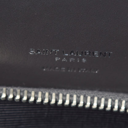 Saint Laurent Calfskin Crocodile Embossed Small Sac De Jour Graphite 8 of 10