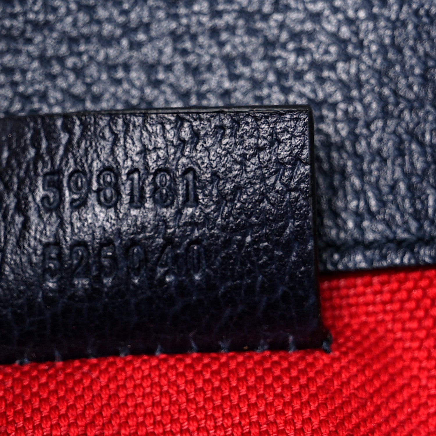 Gucci Covered Wool GG Monogram Slim Belt Bag Navy Red 7 of 14