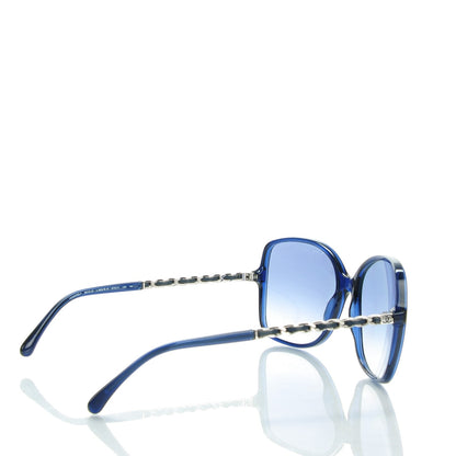 Chanel Chain Sunglasses 5210-Q Blue Silver 3 of 7
