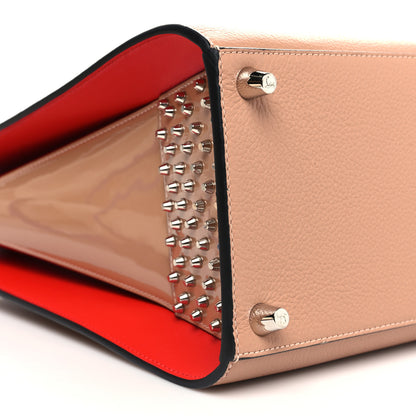 Christian Louboutin Calfskin Patent Studded Large Paloma Cognac 9 of 13