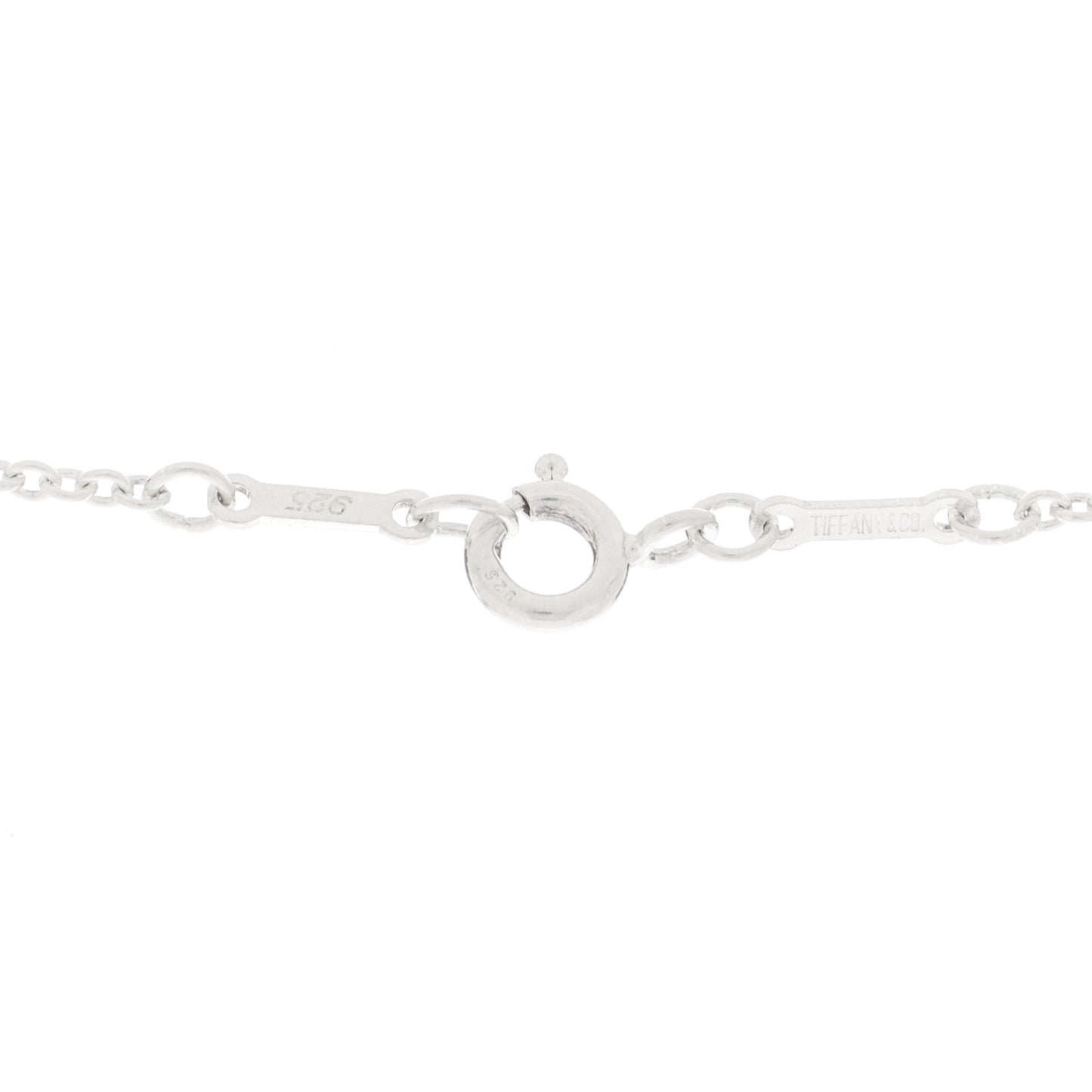 Sterling Silver Elsa Peretti 5 Open Hearts Necklace