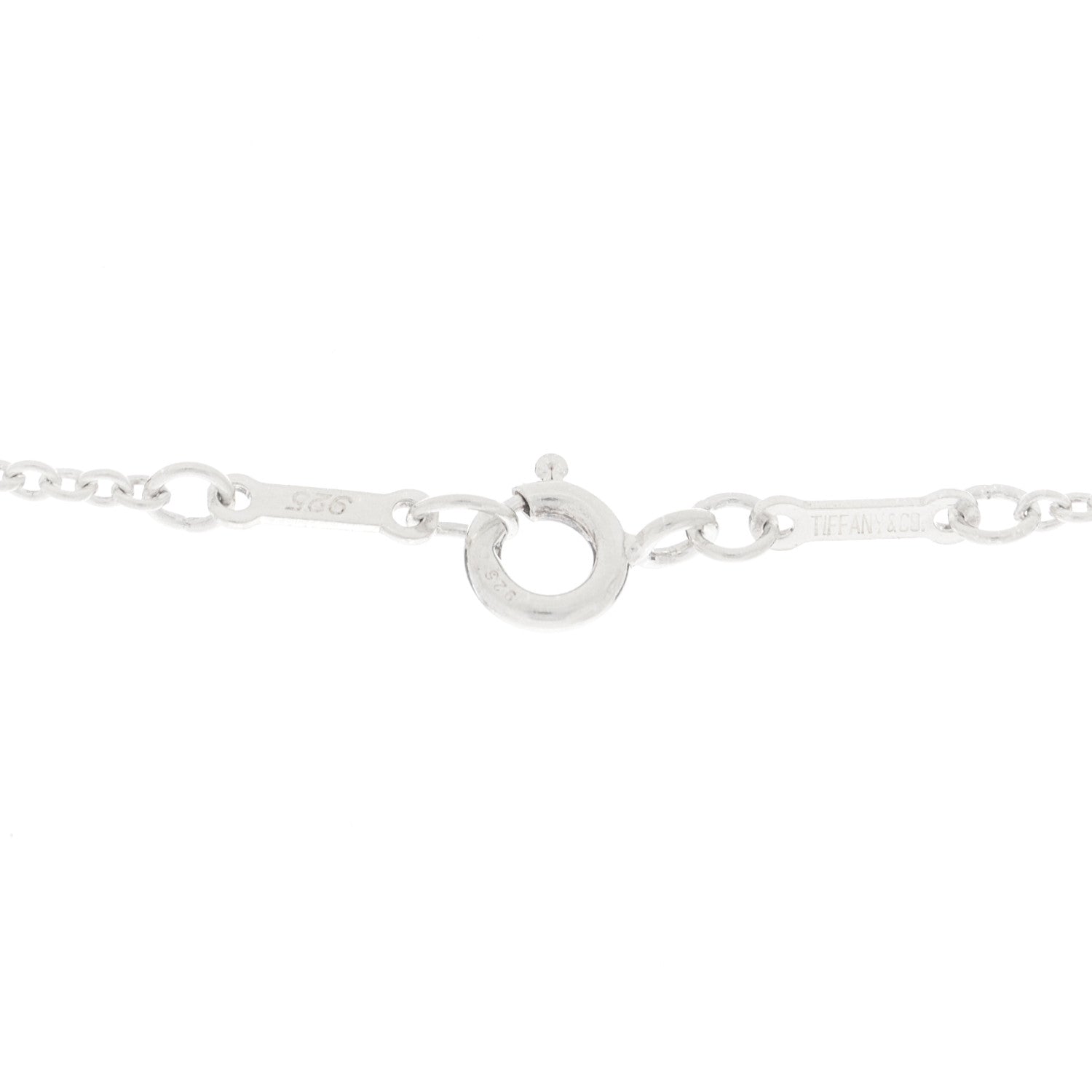 Tiffany Sterling Silver Elsa Peretti 5 Open Hearts Necklace 3 of 4
