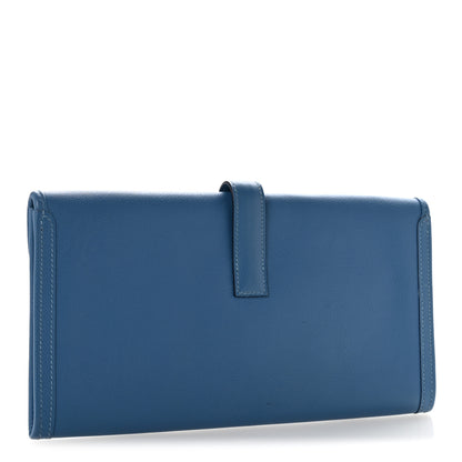 Hermes Evercolor Jige Elan 29 Clutch Blue Agate 3 of 11