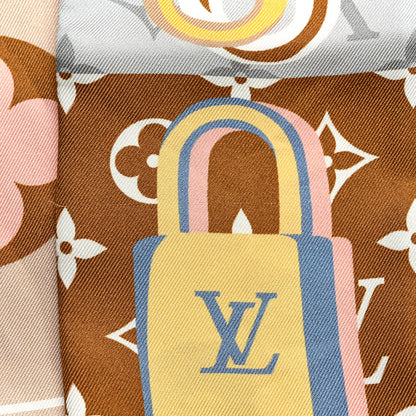 Louis Vuitton Silk LV Unlocked Bandeau Brown 5 of 6