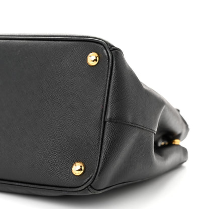Prada Saffiano Medium Galleria Double Zip Tote Black 10 of 20