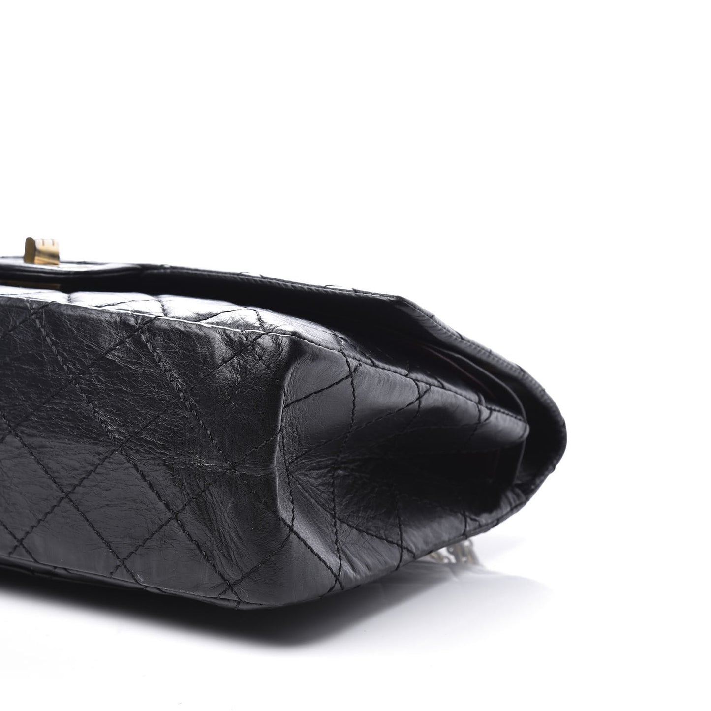 Aged Calfskin Quilted 2.55 Reissue 226 Flap Black