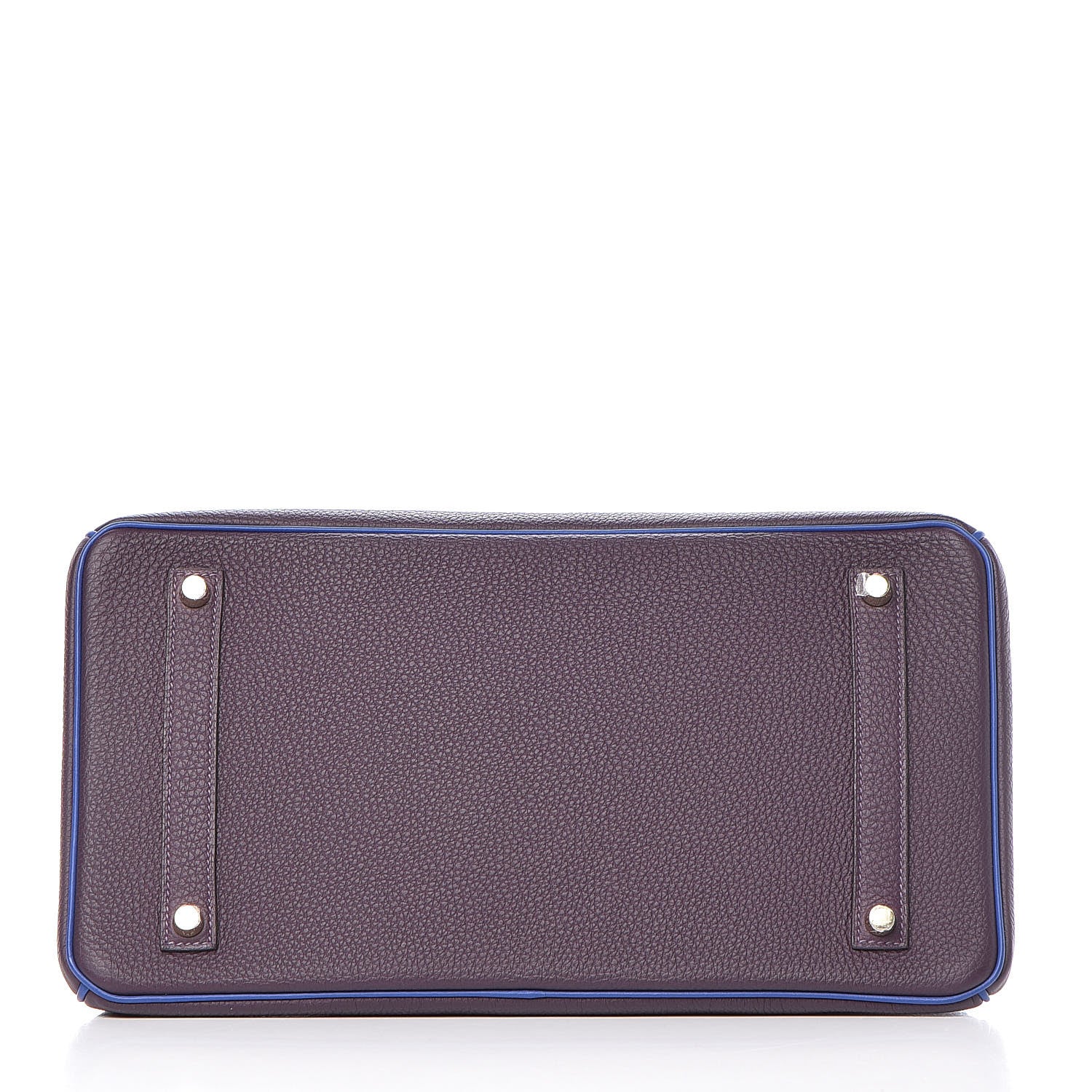 Hermes Togo Horseshoe Birkin 35 Raisin Bleu Electrique 6 of 30